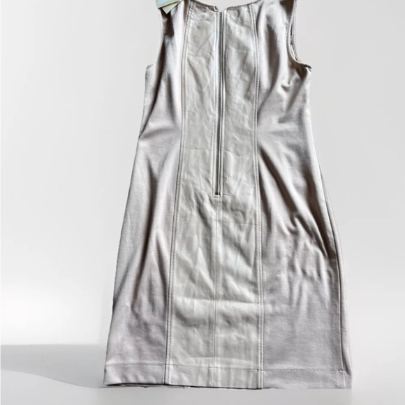 ECI Two Tone Cream Color Leather Accent Dress. 14 NWT - Picture 6 of 6